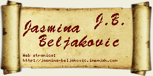 Jasmina Beljaković vizit kartica